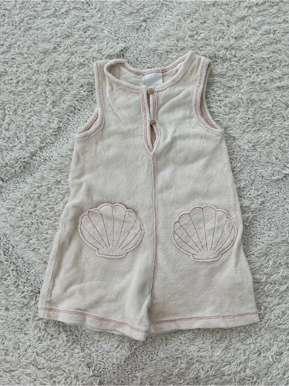Zara Terry Seashell Romper